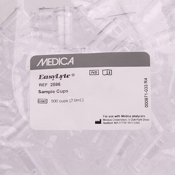 Medica EasyLyte Sample Cups, 2.0mL (500 PCS)