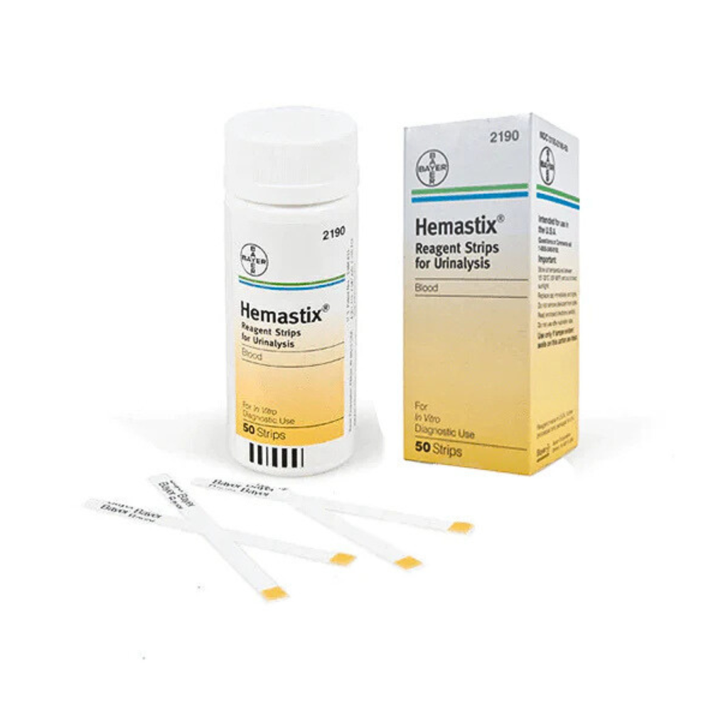 Siemens 2190 Hemastix® Reagent Strips, CLIA Waived, Bottle of 50