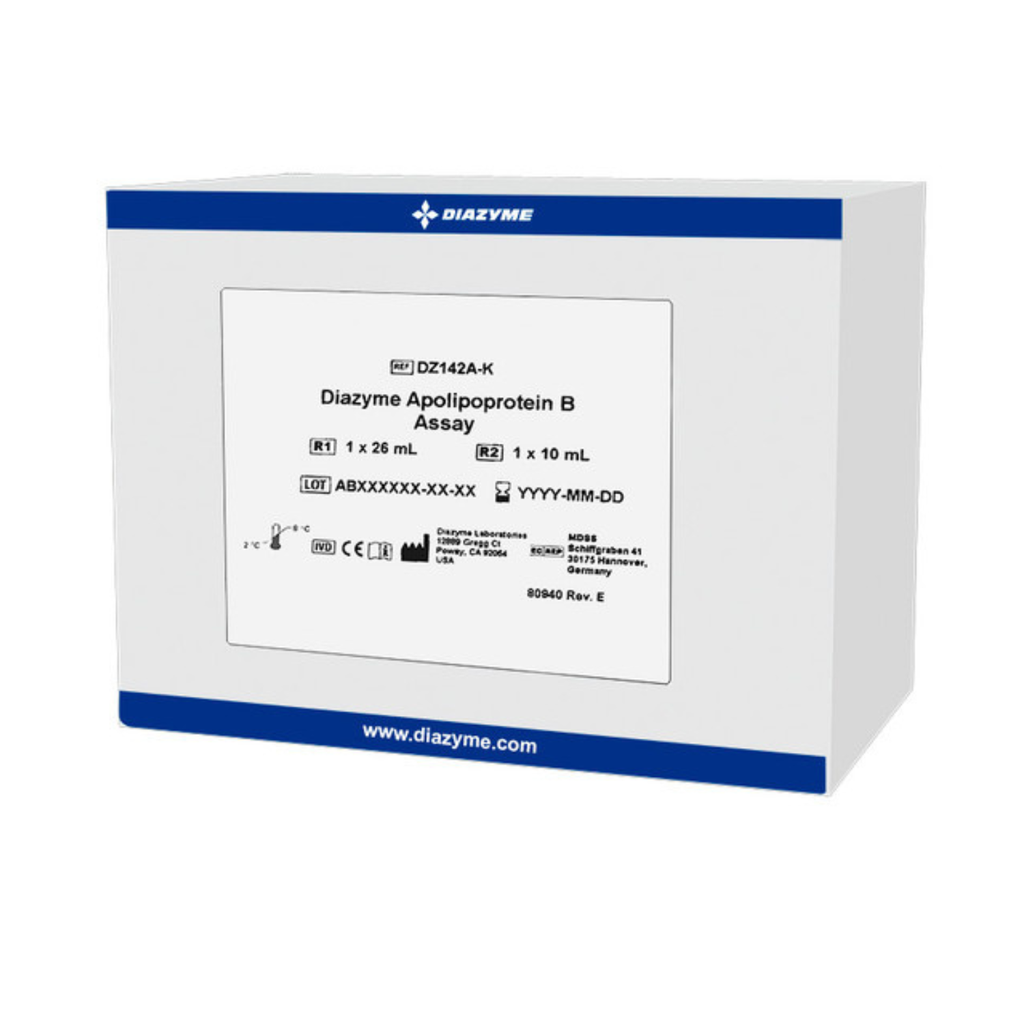 Diazyme Apolipoprotein B Test kit (liquid stable), R1: 1 x 16 ml R2: 1 x 10 ml