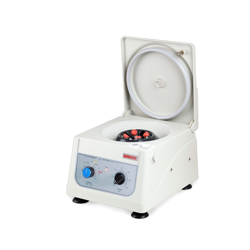 PowerSpin LX with 8 Place Rotor, variable speed 300 - 4,000 RPM, 30 min timer, 8x10ml capacity, 220 V