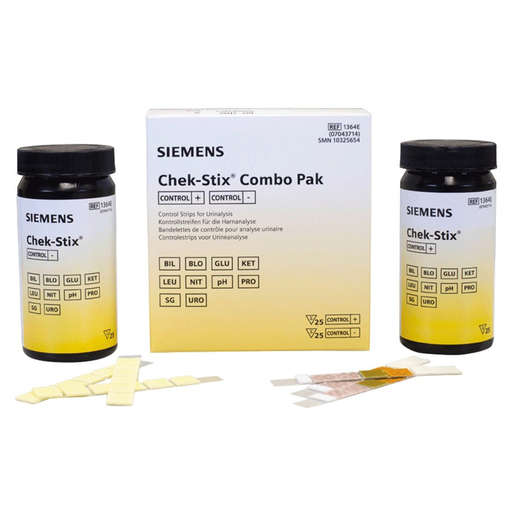 [1364] Siemens Chek-Stix® Combo Pak, Positive & Negative, 25/btl, 2 btl/pk