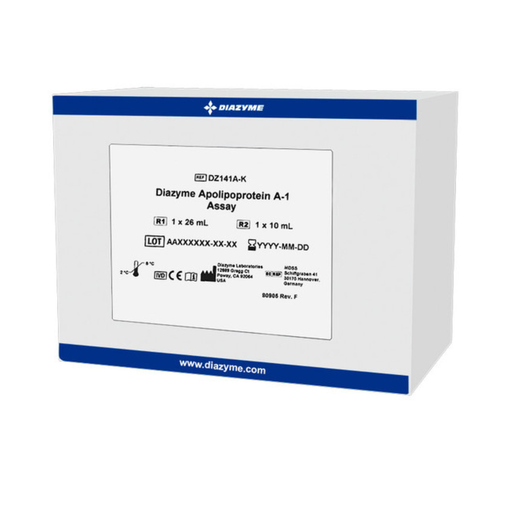 [DZ141A-K] Diazyme Apolipoprotein A-1 Test kit (liquid stable), R1: 1 x 26 ml R2: 1 x 10 ml