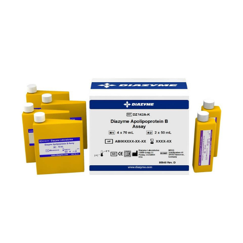 Diazyme Apolipoprotein B Test kit (liquid stable), R1: 4 x 70 ml R2: 2 x 50 ml